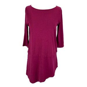 Pure Jill XS PJ Boat Neck Top Asymmetrical Hem